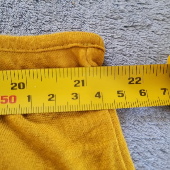 Three Bird Nest Mustard Tiered Maxi Dress Size XL Boho Flowy - Picture 7 of 7